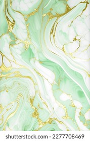 luxury green and gold abstract marble texture background