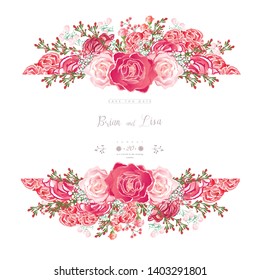 Luxury greeting card beautiful flowers style.