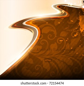 Luxus-Grußkarte. Vektorgrafik. Mit nahtlosem Ornament.