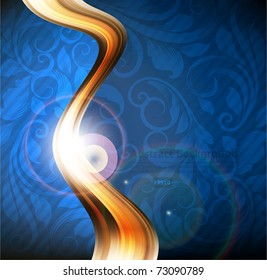Luxury greeting card. Vector. With seamless ornament.