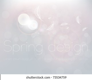 Luxury greeting card. Vector spring background. Eps10.