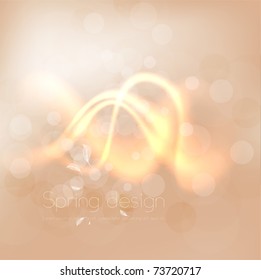Luxury greeting card. Vector spring background. Eps10.