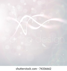 Luxury greeting card. Vector spring background. Eps10.