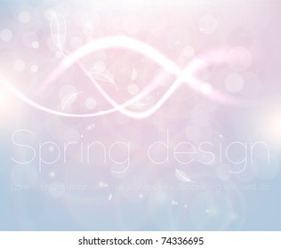 Luxury greeting card. Vector spring background. Eps10.