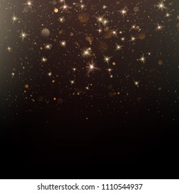 Luxury greeting rich card. Star dust light background. EPS 10