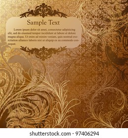 Luxury grunge golden background