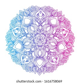 luxury hand draw mandala pattern design ornament illustration 