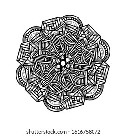 luxury hand draw mandala pattern design ornament illustration 