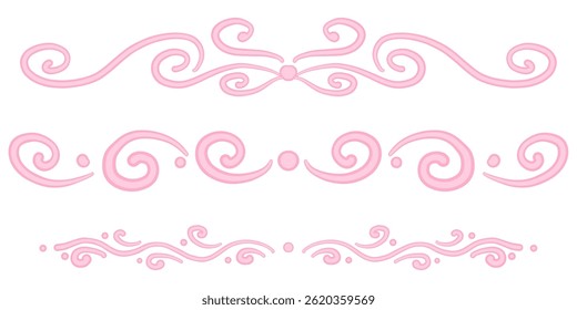 Luxury hand drawn vintage ornament dividers and calligraphic borders for elegant invitation decoration certificate design or greeting card layout