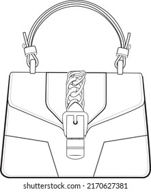 luxury handbag with maxi chain