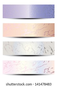 Luxury handmade paper labels, vector