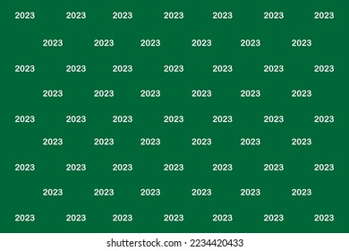 luxury happy new year 2023 background vector design template green color with 2023 lettering festive spread