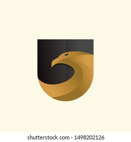 Luxury Head Eagle Logo Template