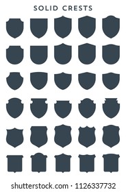 Luxury Heraldic Crests Logo Element Set, Luxury Crest Logo Element. Vintage Graphic Design Elements Perfect for Logo Design. 