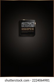 luxury hexagonal shape honeycomb black background, poster template design vertical size, gold black picture frame, vintage classic pattern frame image, shadow gradients for banner