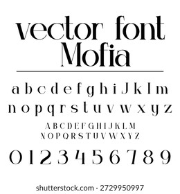 Luxo alto contraste tipografia vetor para moda marca