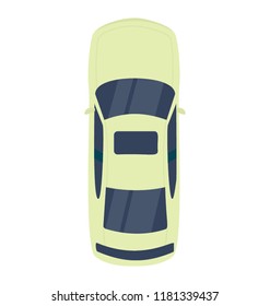 Car Top View Concept Urban Automobile Stock Vector (royalty Free 