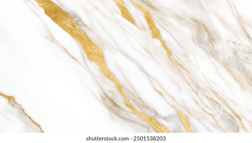 Luxury high-quality materials such as marble, stones, gold, metals, sparkly diamonds, and glitter