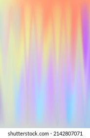 Luxury hologram gradient background  Iridescent bright holo print texture  Holographic rainbow neon pattern  Pearlescent vector glam wallpaper  Spectrum blur aura gradient fluid surface 