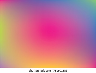 Luxury Holographic Neon Vector Background. Iridescent Gradient Funky Cool Music Cover, Poster Texture. Tech Contrast Dark Light Texture, Abstract Lights, Paper. Gradient Holographic Background