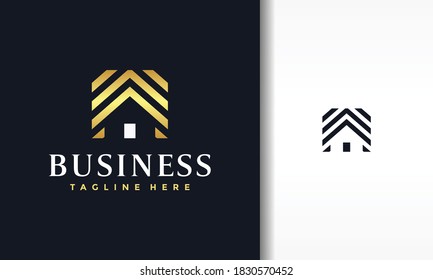 luxury home real estate logo