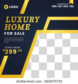 luxury home social media post sale design
