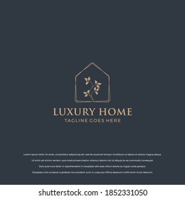 Luxury Home and Tree Logo Design