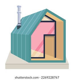 Luxury home vector designed in flat style 