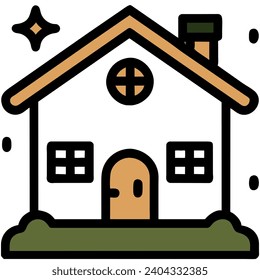 Luxury home. vektor icon illustation