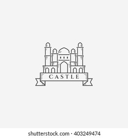 Luxury Hotel Casino logo. Vector logotype design template 