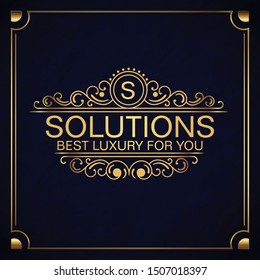 Luxury hotel label Free Vector