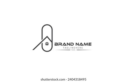 Luxury hotel, villas, apartment, villa, boutique, golden house logo Home Logo Design with a unique and minimalistic line style