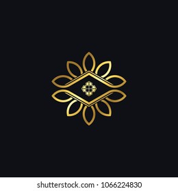 Luxury house logo, vector logo template