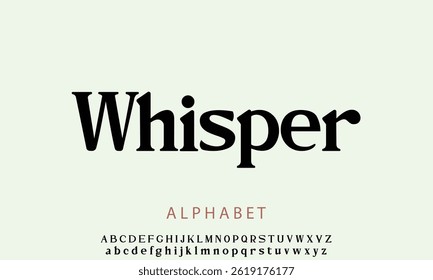 Luxury HT Velvet Whisper Regular alphabet letters font for logo