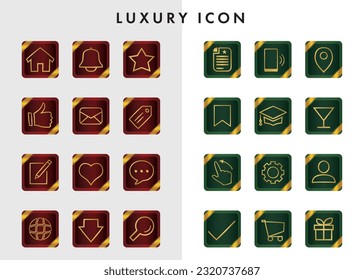 luxury icon set 12
A gorgeous and simple icon set. Useful for web and graphic design.