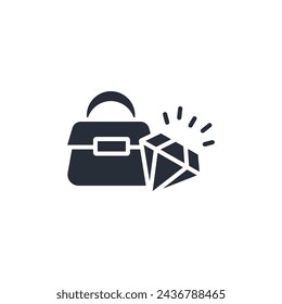 luxury icon. vector.Editable stroke.linear style sign for use web design,logo.Symbol illustration.