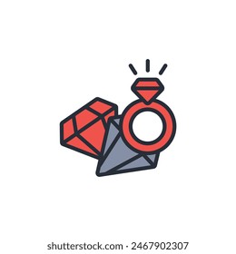 luxury icon. vector.Editable stroke.linear style sign for use web design,logo.Symbol illustration.