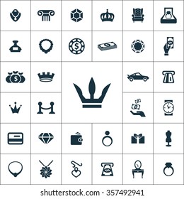 luxury Icons Vector set