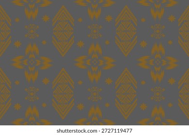 Ikat de lujo sin patrón en tonos grises y dorados, con sutiles tonos grises combinados con elegantes acentos dorados. Un diseño decorativo sofisticado adecuado para interiores lujosos, Fondos de pantalla contemporáneos, textiles, marcas y proyectos de diseño de superficies.