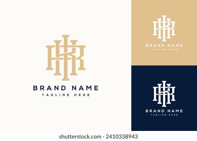 Plantilla de logotipo de carta inicial de IKR KIR KRI RKI RIK de lujo con diseño de logotipo de marca de ropa elegante y única para empresas