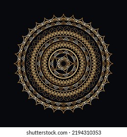 luxury indian mandala free vector art design