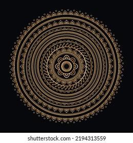 luxury indian mandala free vector art design