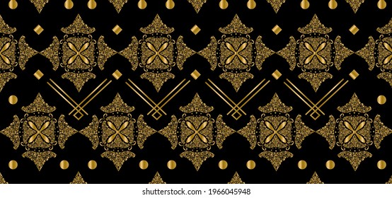 Luxuriöse indonesische Batik-Muster-Vektorgrafik