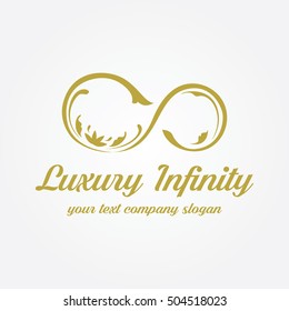 logotipo de infinito lujo