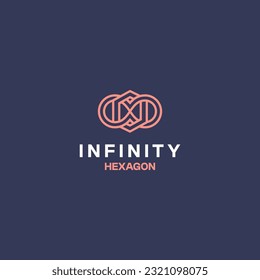 Luxury infinity logo template vector icon element - vector illustration - eps10