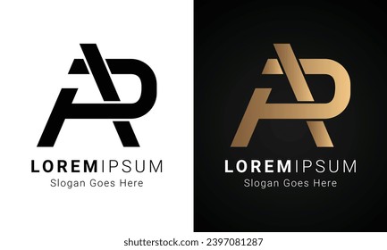 Luxury Initial AP or PA Monogram Text Letter Logo Design