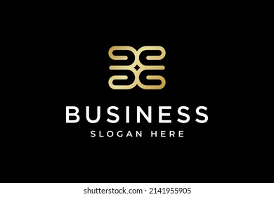 Luxury initial b business logo design.