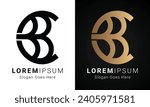 Luxury Initial BBC Monogram Text Letter Logo Design