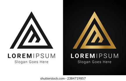 Logo-Design für den ersten DM- oder MD-Monogramm-Textbrief von Luxury