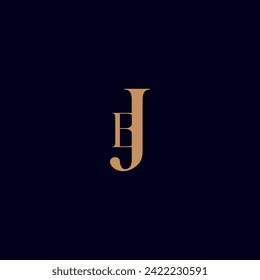 Luxury Initial EJ or JE Monogram Text Letter Logo Design,letter EJ logo,Alphabet letters Initials Monogram logo EJ, EJ.